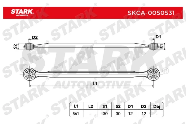 Stark lengőkar, kerékfelfüggesztés - SKCA-0050531 - TothCarparts