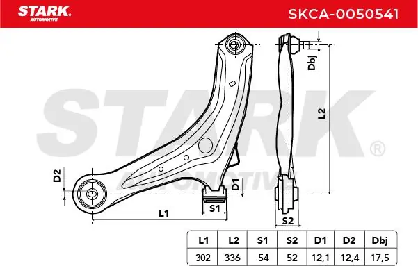 Stark lengőkar, kerékfelfüggesztés - SKCA-0050541 - TothCarparts