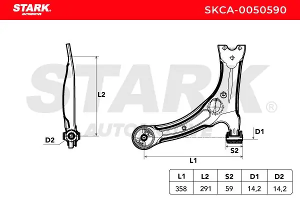 Stark lengőkar, kerékfelfüggesztés - SKCA-0050590 - TothCarparts