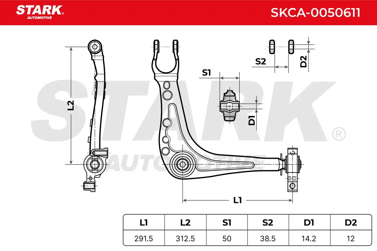 Stark lengőkar, kerékfelfüggesztés - SKCA-0050611 - TothCarparts