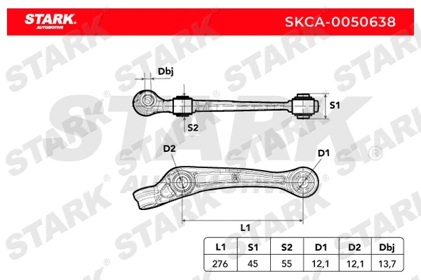 Stark lengőkar, kerékfelfüggesztés - SKCA-0050638 - TothCarparts