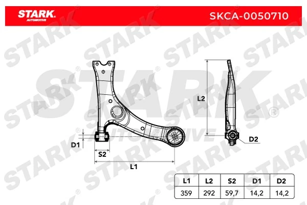 Stark lengőkar, kerékfelfüggesztés - SKCA-0050710 - TothCarparts