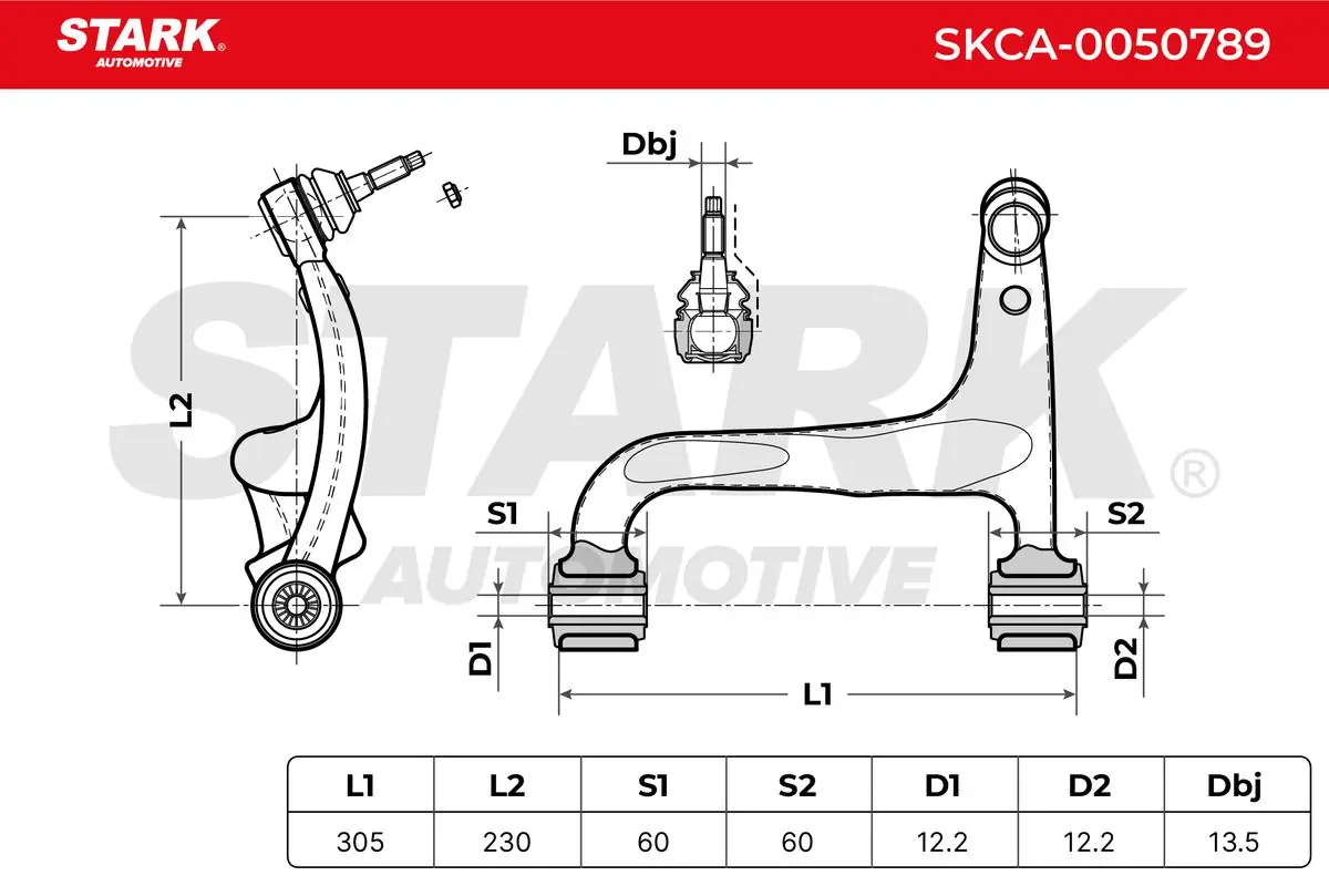 Stark lengőkar, kerékfelfüggesztés - SKCA-0050789 - TothCarparts