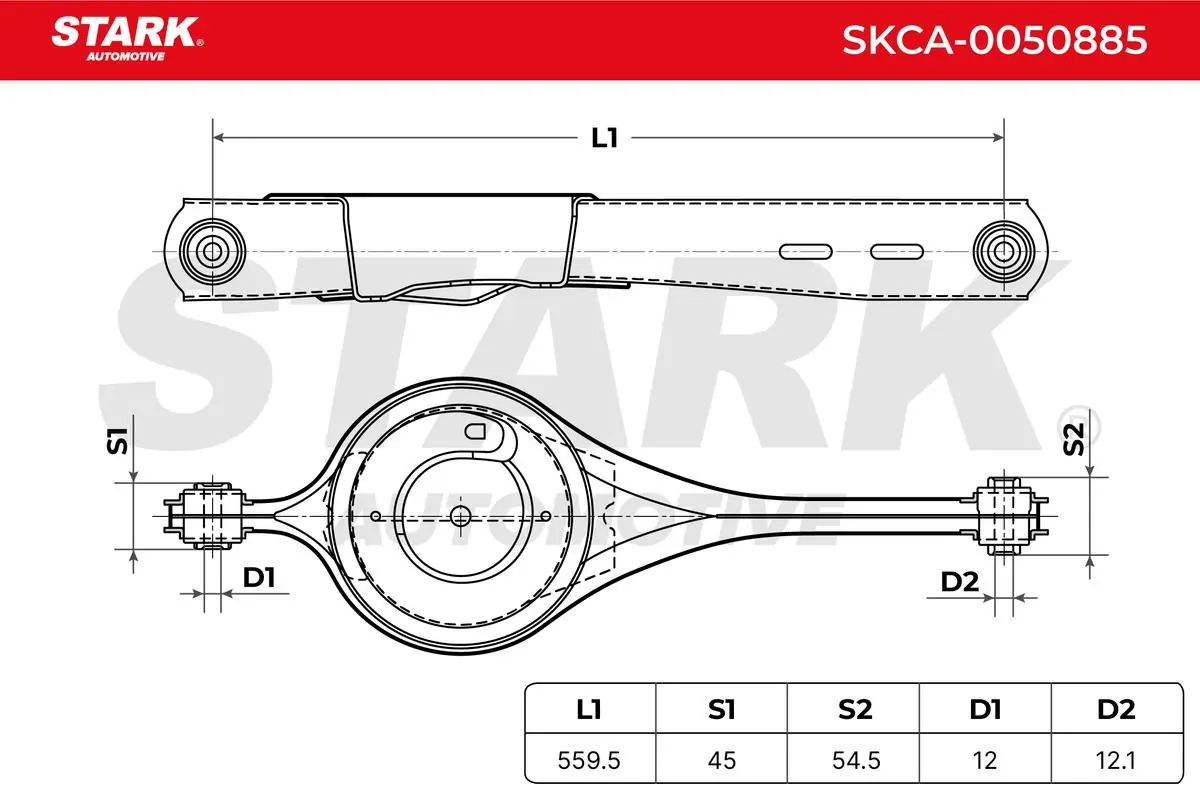 Stark lengőkar, kerékfelfüggesztés - SKCA-0050885 - TothCarparts