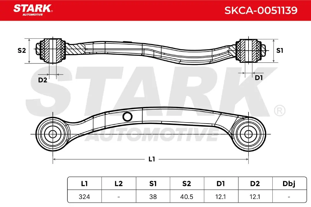 Stark lengőkar, kerékfelfüggesztés - SKCA-0051139 - TothCarparts