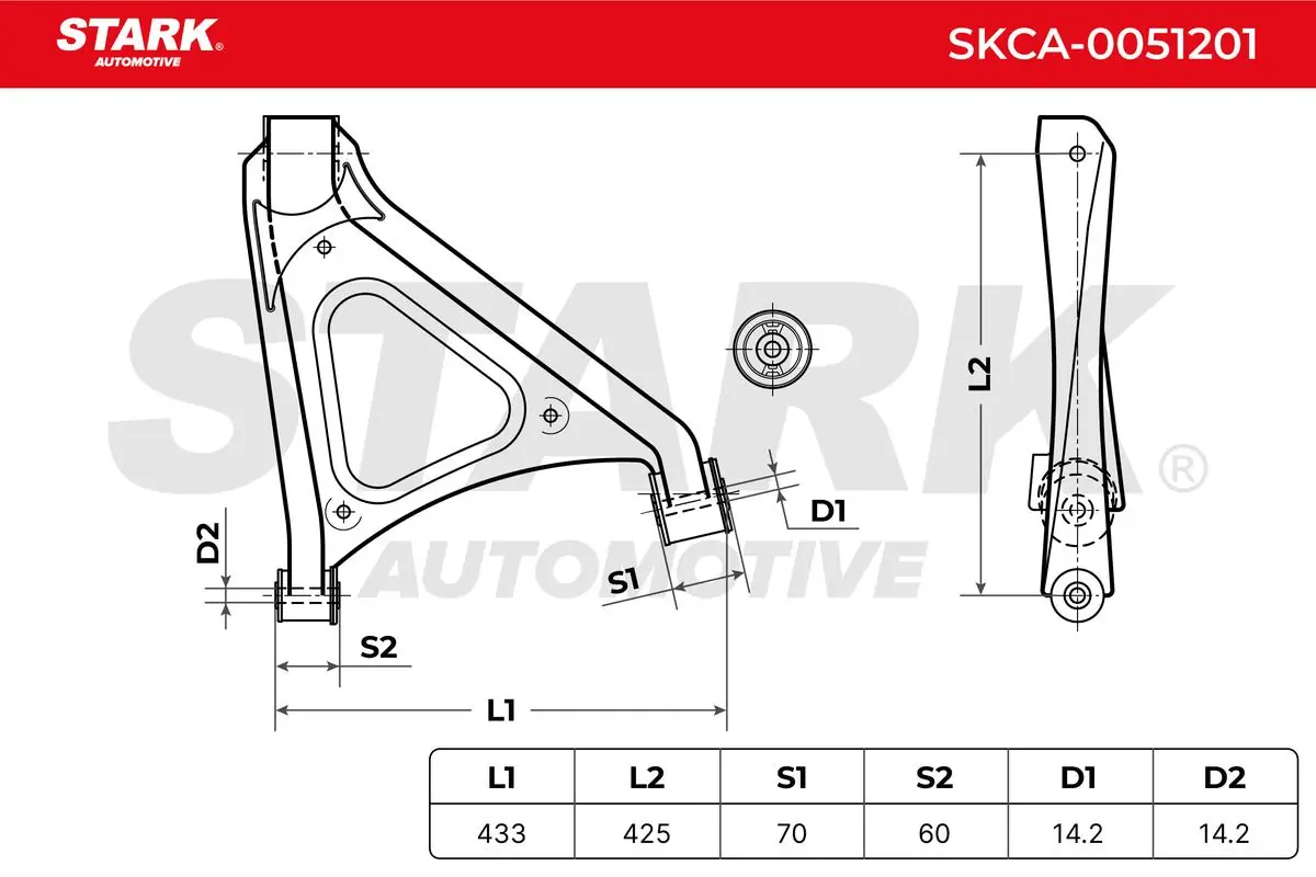 Stark lengőkar, kerékfelfüggesztés - SKCA-0051201 - TothCarparts