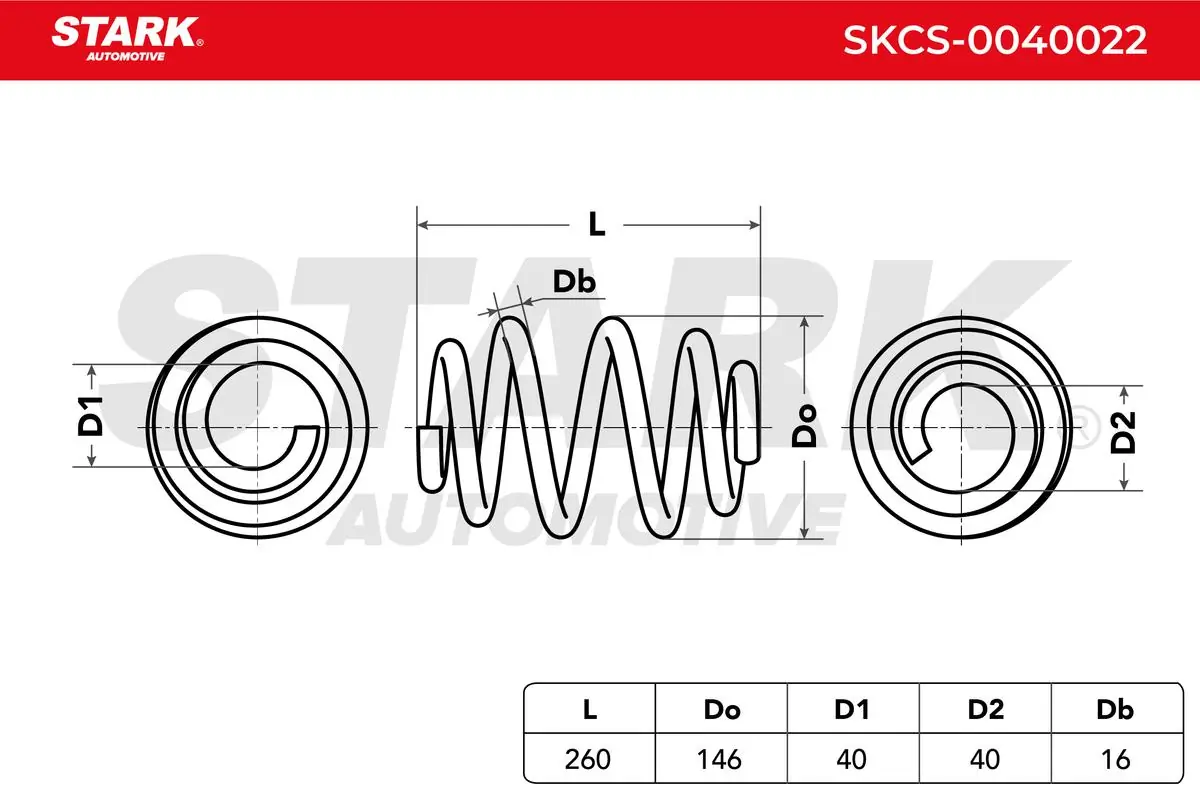Stark futómű rugó - SKCS-0040022 - TothCarparts
