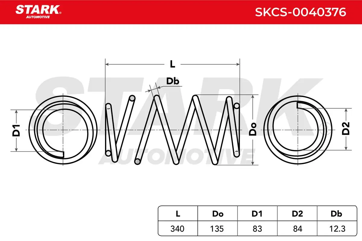 Stark futómű rugó - SKCS-0040376 - TothCarparts