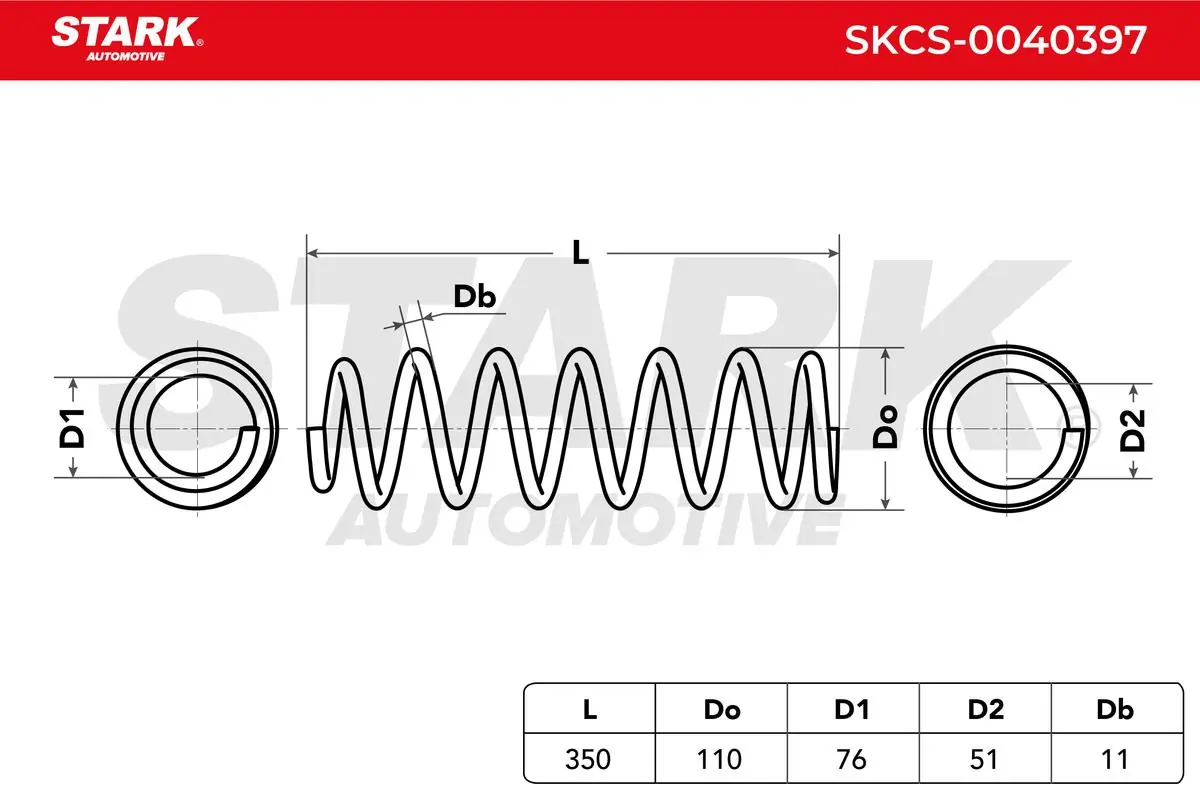 Stark futómű rugó - SKCS-0040397 - TothCarparts
