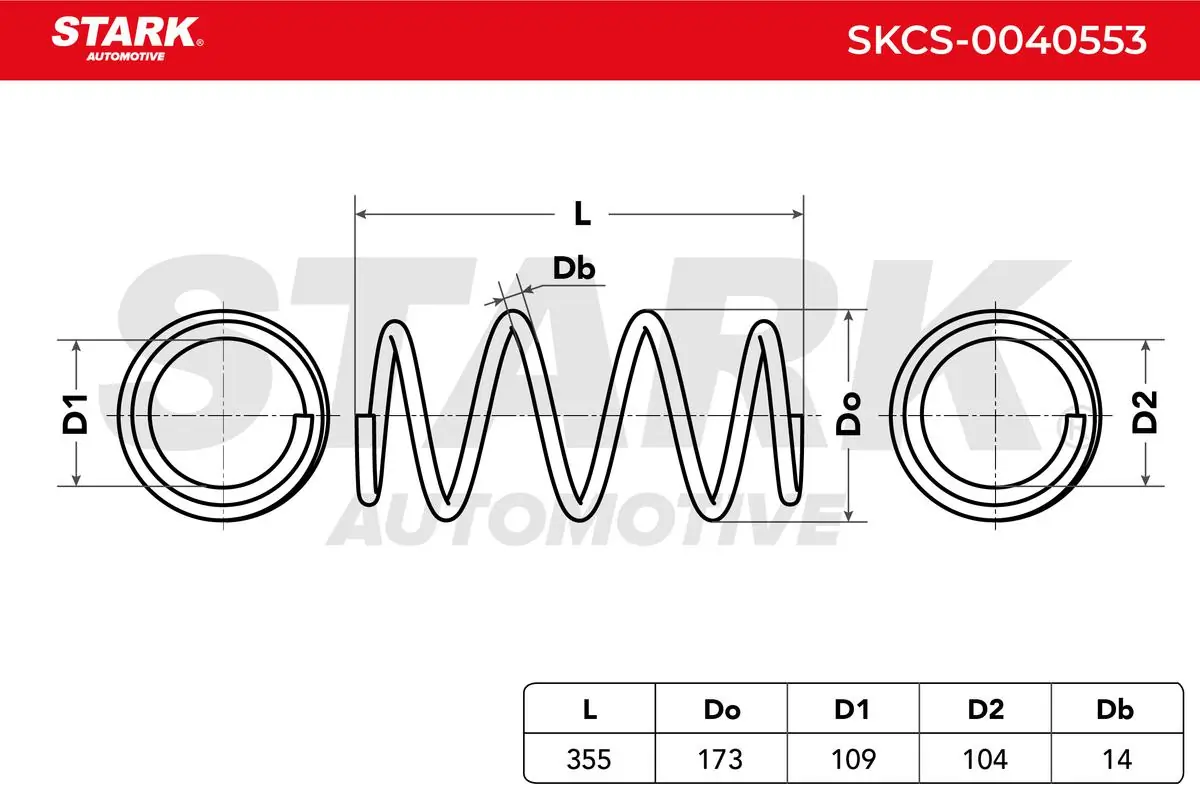 Stark futómű rugó - SKCS-0040553 - TothCarparts