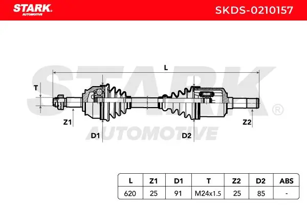 Stark hajtótengely - SKDS-0210157 - TothCarparts