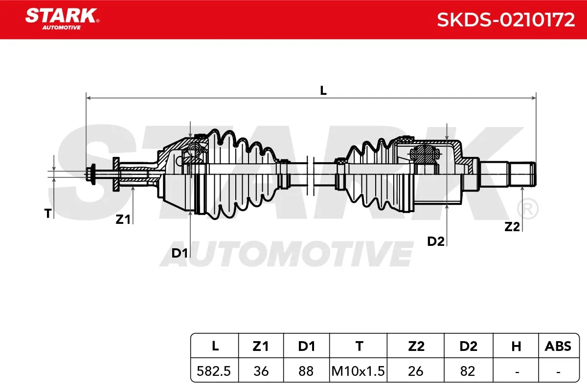Stark hajtótengely - SKDS-0210172 - TothCarparts