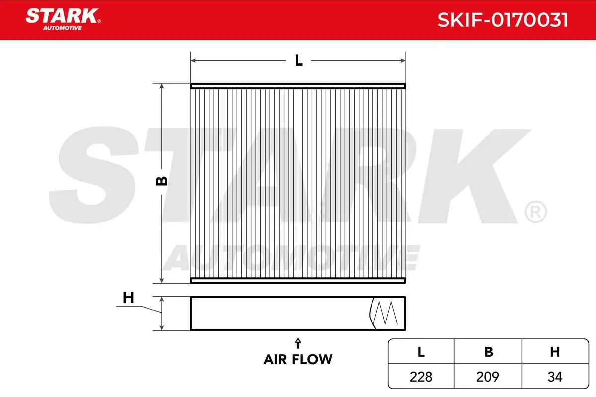 Stark szűrő, utastér levegő - SKIF-0170031 - TothCarparts