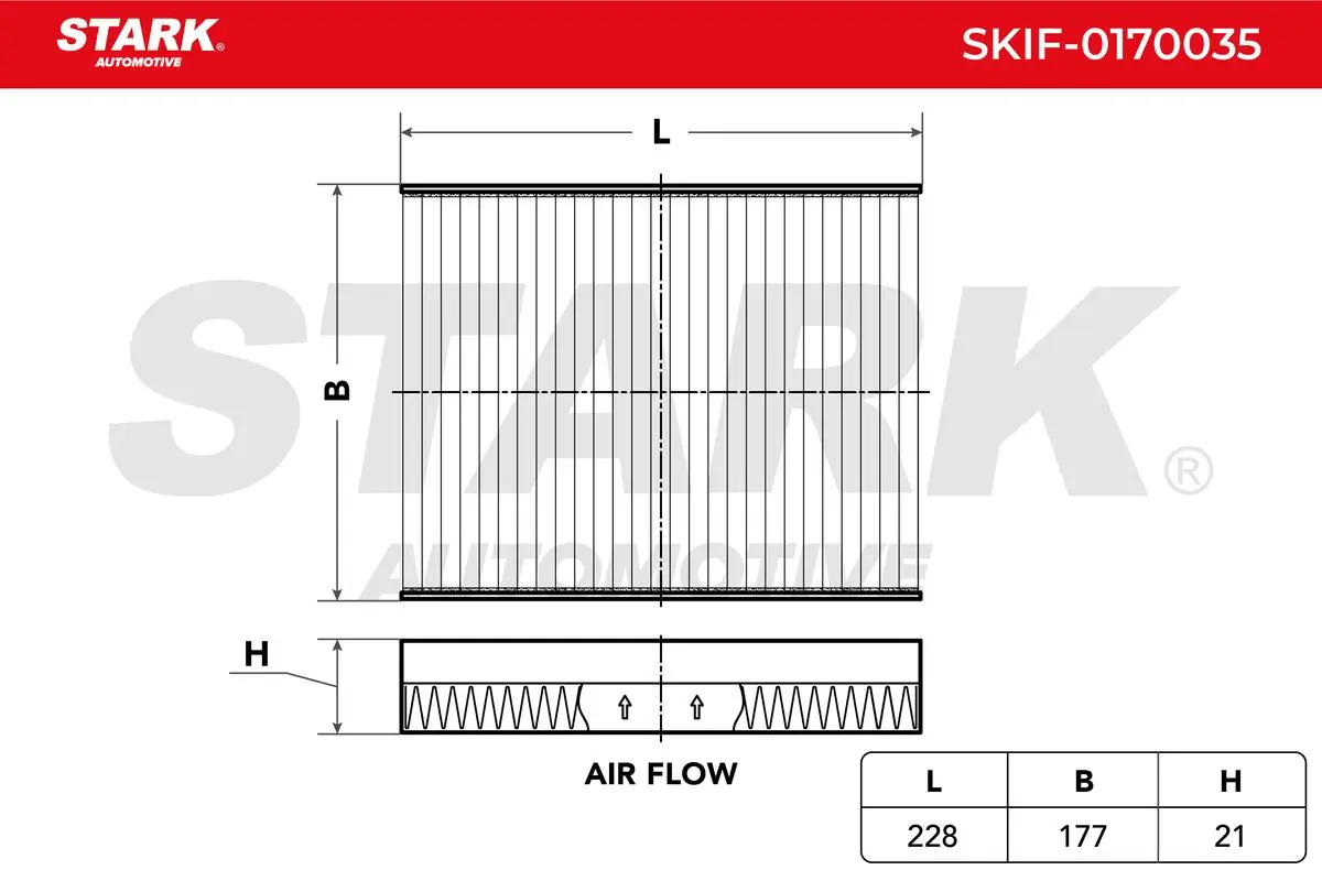Stark szűrő, utastér levegő - SKIF-0170035 - TothCarparts