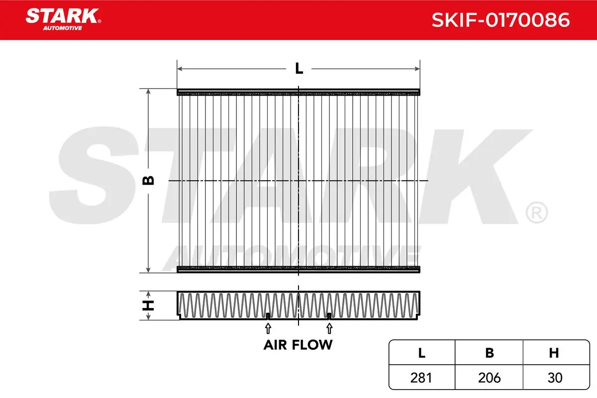 Stark szűrő, utastér levegő - SKIF-0170086 - TothCarparts