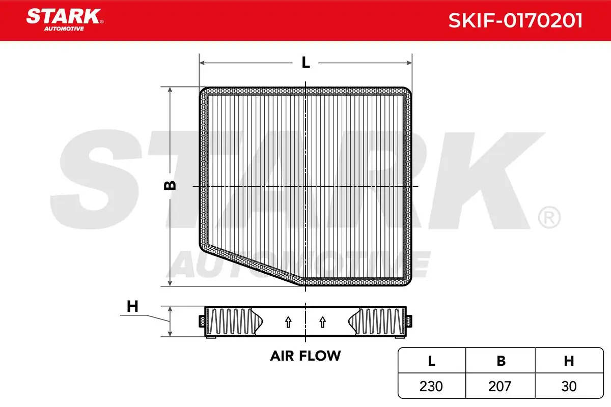 Stark szűrő, utastér levegő - SKIF-0170201 - TothCarparts