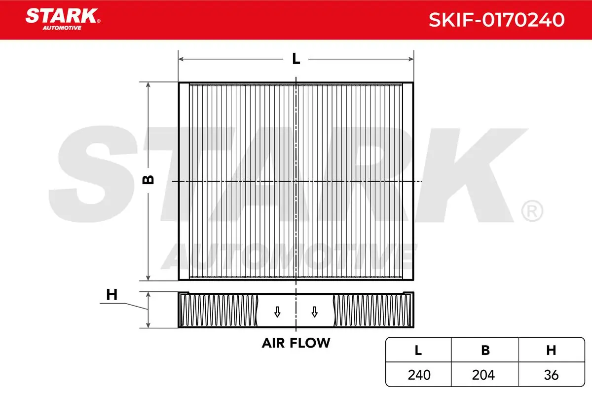 Stark szűrő, utastér levegő - SKIF-0170240 - TothCarparts
