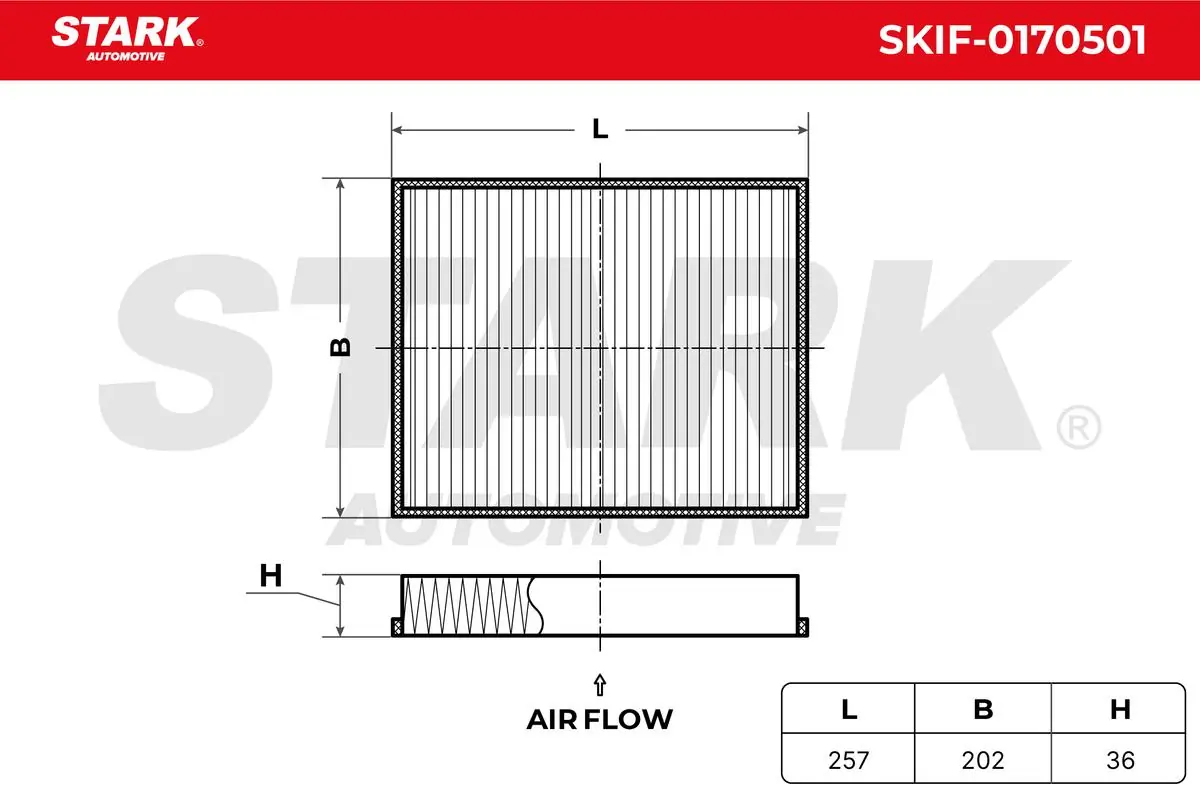 Stark szűrő, utastér levegő - SKIF-0170501 - TothCarparts