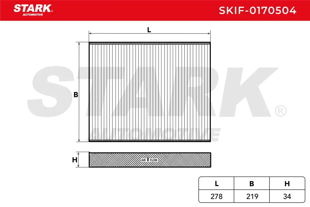 Stark szűrő, utastér levegő - SKIF-0170504 - TothCarparts