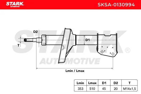 Stark lengéscsillapító - SKSA-0130994 - TothCarparts