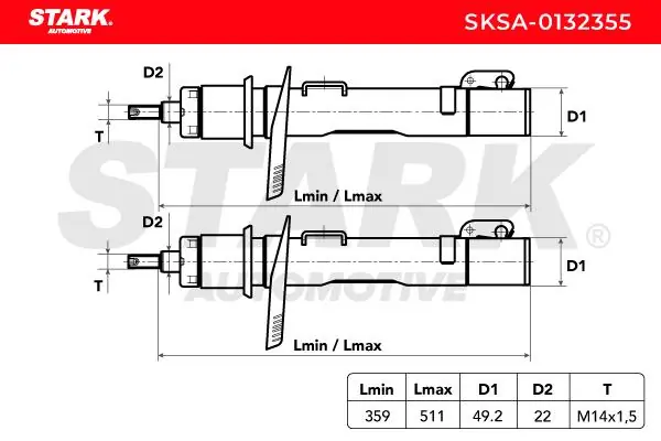 Stark lengéscsillapító - SKSA-0132355 - TothCarparts