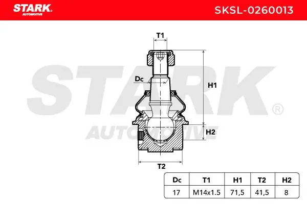 Stark Támasztó-/vezetőcsukló - SKSL-0260013 - TothCarparts
