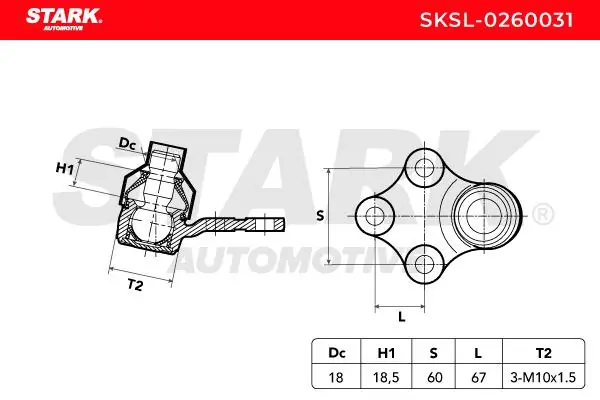 Stark Támasztó-/vezetőcsukló - SKSL-0260031 - TothCarparts