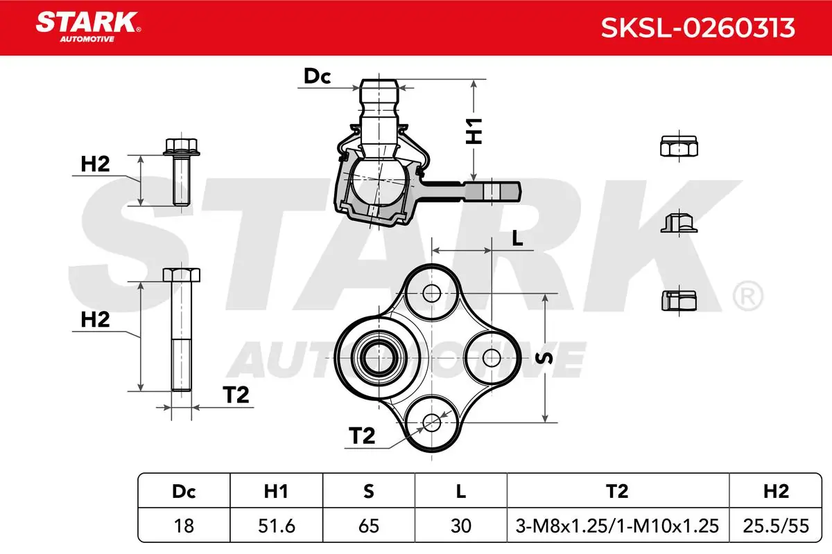 Stark Támasztó-/vezetőcsukló - SKSL-0260313 - TothCarparts
