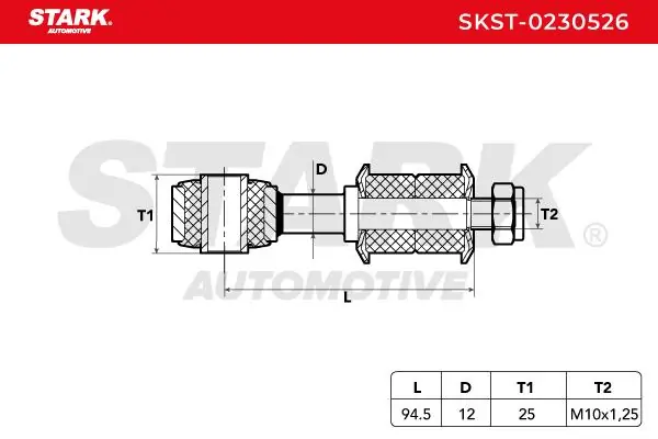 Stark Rúd/kar, stabilizátor - SKST-0230526 - TothCarparts