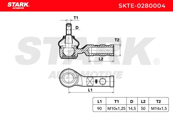 Stark vezetőkar fej - SKTE-0280004 - TothCarparts