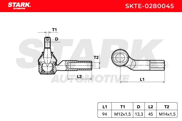 Stark vezetőkar fej - SKTE-0280045 - TothCarparts