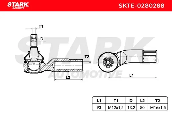 Stark vezetőkar fej - SKTE-0280288 - TothCarparts