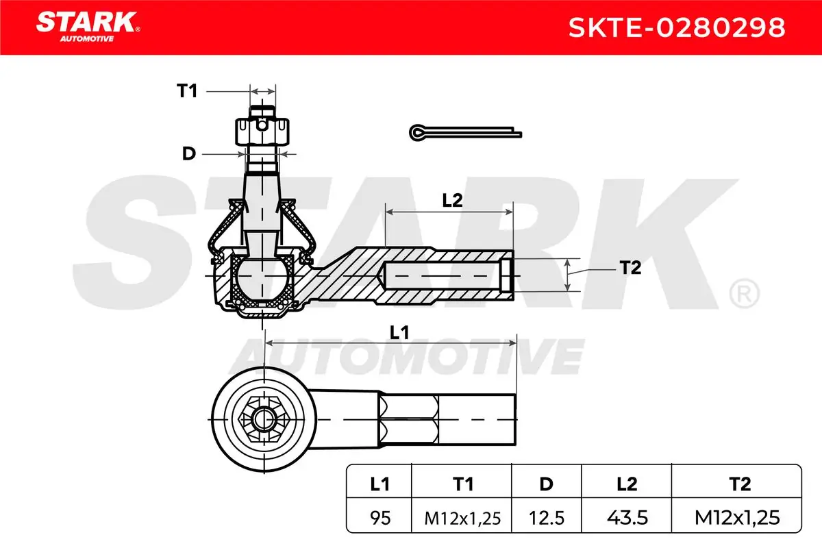 Stark vezetőkar fej - SKTE-0280298 - TothCarparts