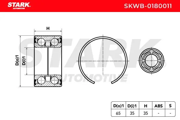 Stark kerékcsapágy készlet - SKWB-0180011 - TothCarparts