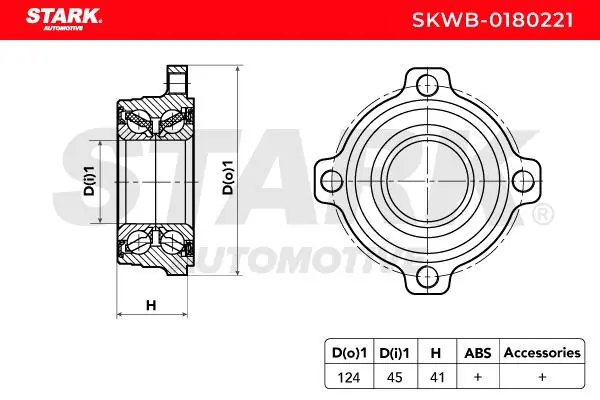 Stark kerékcsapágy készlet - SKWB-0180221 - TothCarparts