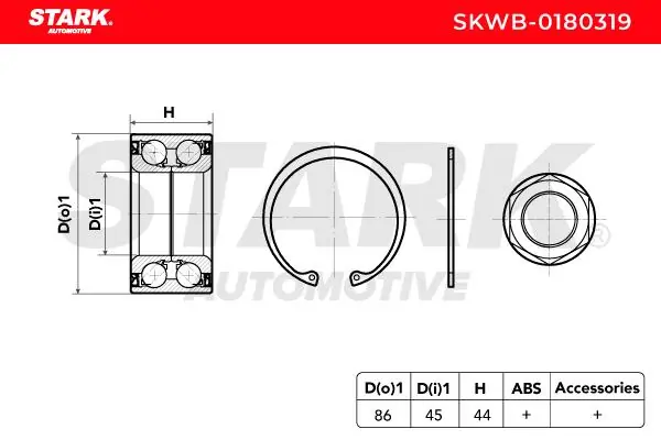 Stark kerékcsapágy készlet - SKWB-0180319 - TothCarparts