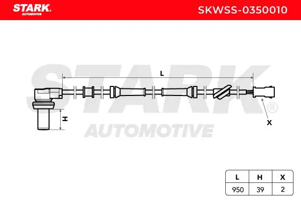 Stark érzékelő, kerékfordulatszám - SKWSS-0350010 - TothCarparts