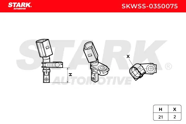 Stark érzékelő, kerékfordulatszám - SKWSS-0350075 - TothCarparts