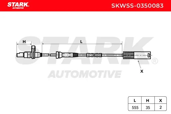 Stark érzékelő, kerékfordulatszám - SKWSS-0350083 - TothCarparts