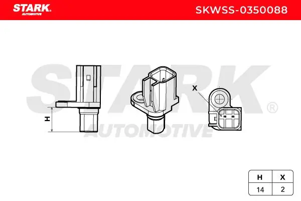Stark érzékelő, kerékfordulatszám - SKWSS-0350088 - TothCarparts
