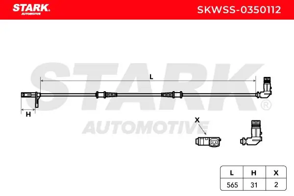 Stark érzékelő, kerékfordulatszám - SKWSS-0350112 - TothCarparts