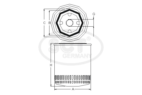 SCT - MANNOL olajszűrő - SM 133 - TothCarparts