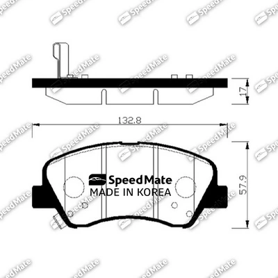 SpeedMate fékbetétkészlet, tárcsafék - SM-BPH047 - TothCarparts