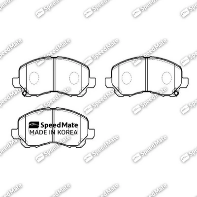 SpeedMate fékbetétkészlet, tárcsafék - SM-BPJ196 - TothCarparts