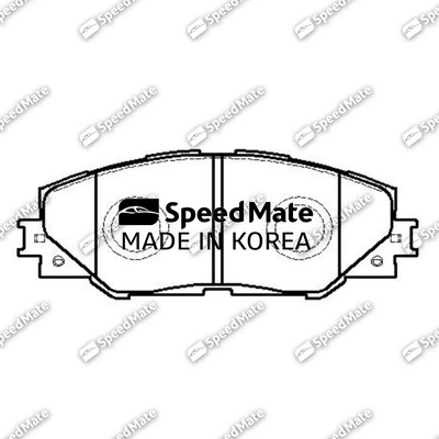 SpeedMate fékbetétkészlet, tárcsafék - SM-BPJ206 - TothCarparts