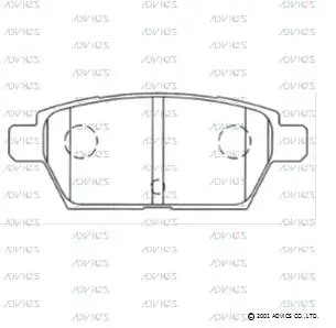 ADVICS fékbetétkészlet, tárcsafék - SN945 - TothCarparts