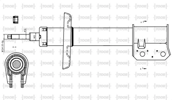 TOOR lengéscsillapító - SO12370 - TothCarparts