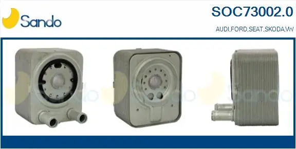 SANDO Olajhűtő, motorolaj - SOC73002.0 - TothCarparts