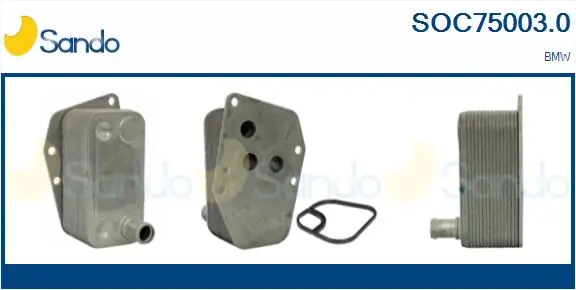 SANDO Olajhűtő, motorolaj - SOC75003.0 - TothCarparts