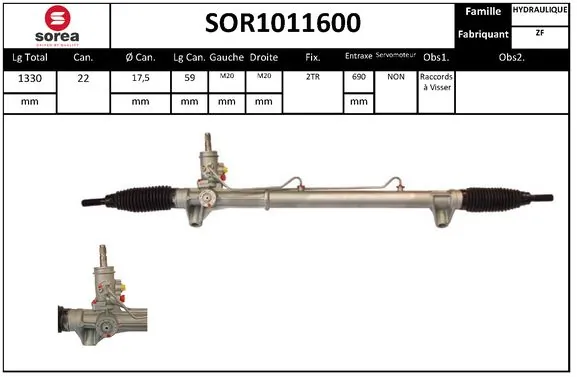 STARTCAR kormánygép - SOR1011600 - TothCarparts